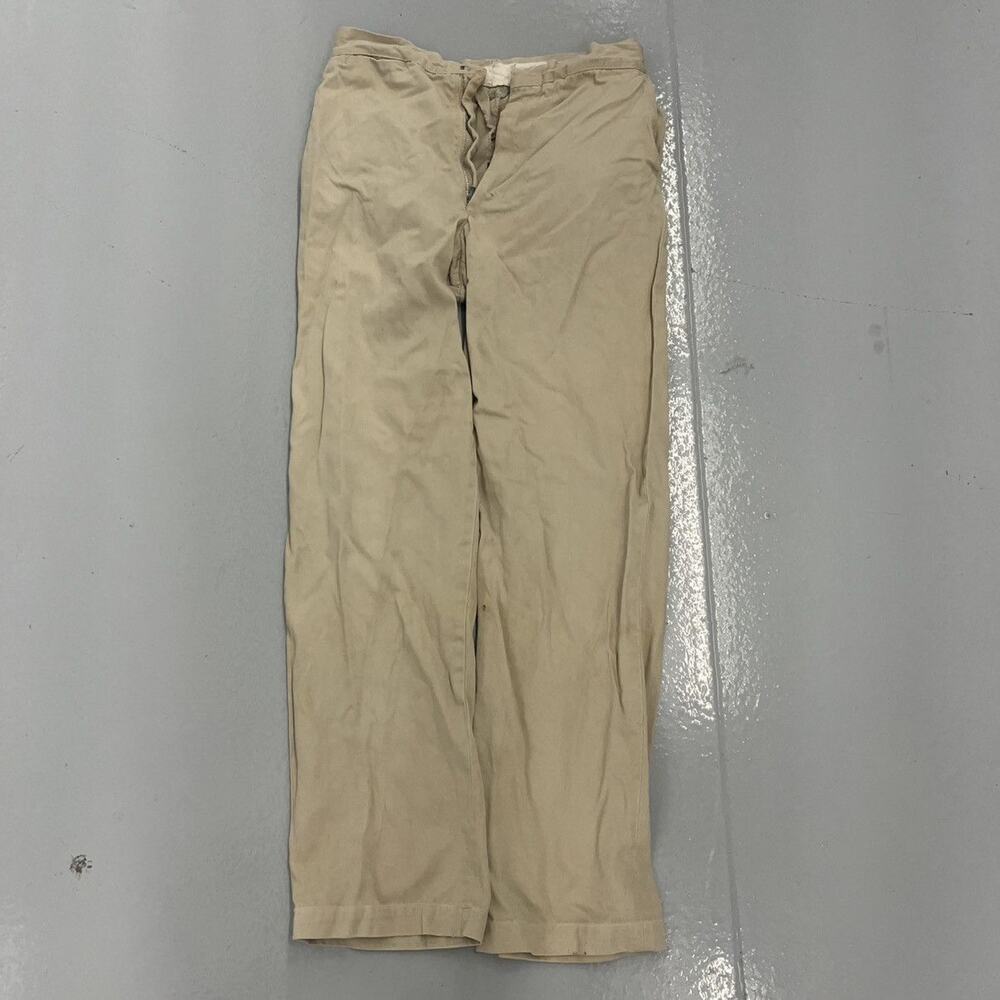 Vintage 60s Tan Sanforized Workwear Cotton Chinos 26x30